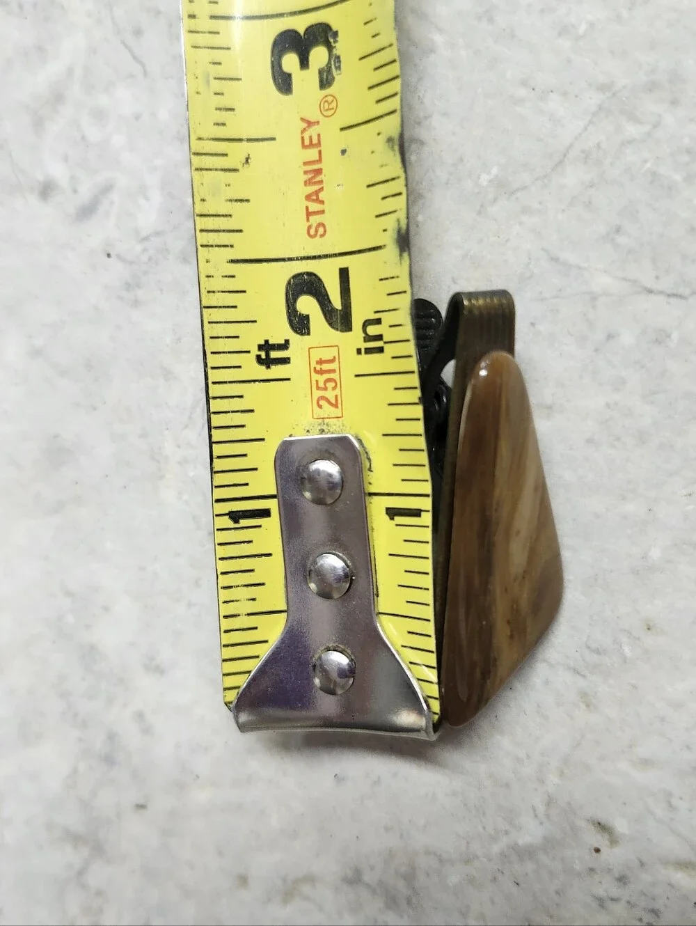 genuine vintage tiger eye tie clip